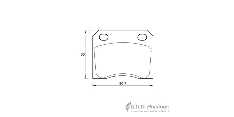 Brake Pads Rear Jaguar Xj6 4.2 (69 80) Peugeot 404 (74 79) (SAFELINE D97S) (SET LH & RH Wheel)