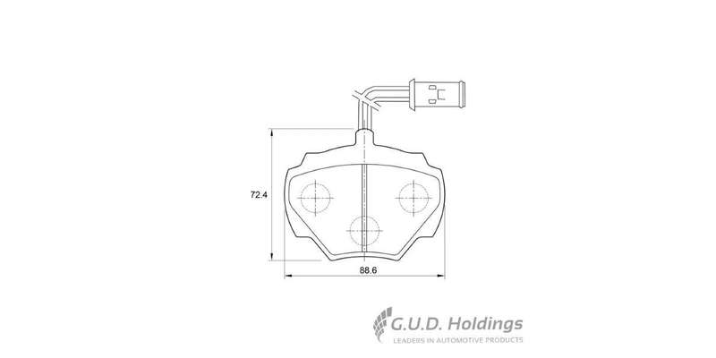 Brake Pads Rear Land Rover Discovery 1 V8 (91 94) (SAFELINE D3055S) (SET LH & RH Wheel)