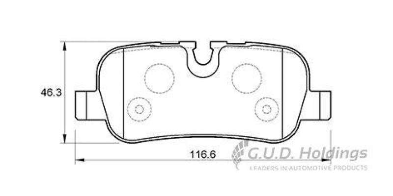Brake Pads Rear Land Rover Discovery [3] 05 09 (SAFELINE D3638S) (SET LH & RH Wheel)