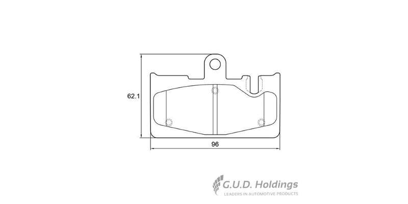 Brake Pads Rear Lexus Ls430 (2001 2005) (SAFELINE D3887S) (SET LH & RH Wheel)