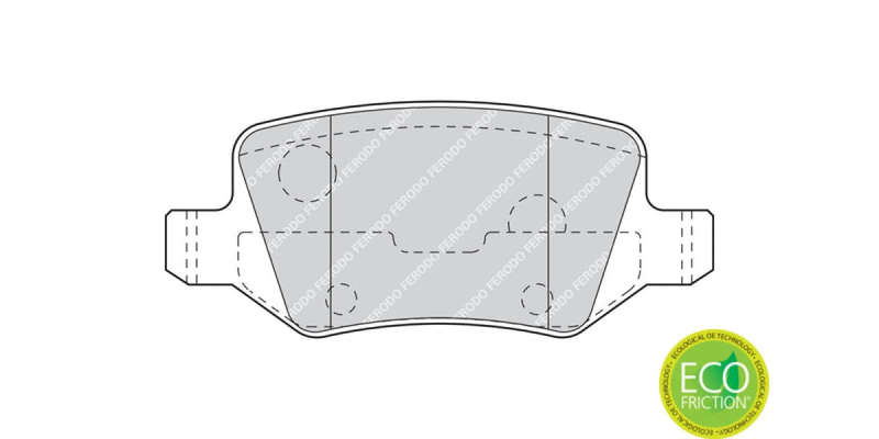 Brake Pads Rear Mercedes A Class [W168 W169] (00 13) B Class [W245] (06 12) (FERODO FDB1782) (SET...