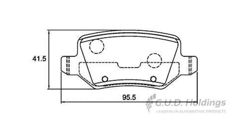 Brake Pads Rear Mercedes A Class [W168 W169] (00 13) B Class [W245] (06 12) (SAFELINE D3693S) (SE...
