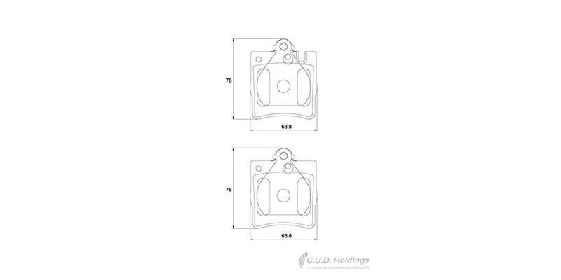 Brake Pads Rear Mercedes C Class (01 08) [W203] E430 (97 02) Slk 350 [R171] ( 2011) (SAFELINE D33...