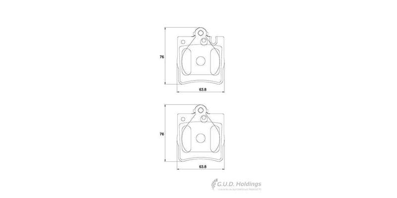 Brake Pads Rear Mercedes C Class (01 08) [W203] E430 (97 02) Slk 350 [R171] ( 2011) (SAFELINE D33...