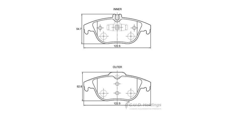 Brake Pads Rear Mercedes C Class (07 15) [W204] E250 (09 17) Slk 200 250 [R172] (11 ) (SAFELINE D...
