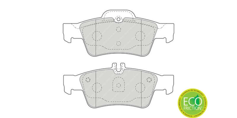 Brake Pads Rear Mercedes Cl Cls (C215 C216) (99 17) E Class [W211 W212] (02 17) (FERODO FDB1526) ...