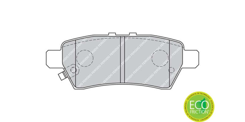Brake Pads Rear Nissan Navara [D40] (05 17) Pathfinder (05 14) (FERODO FDB1882) (SET LH & RH Wheel)