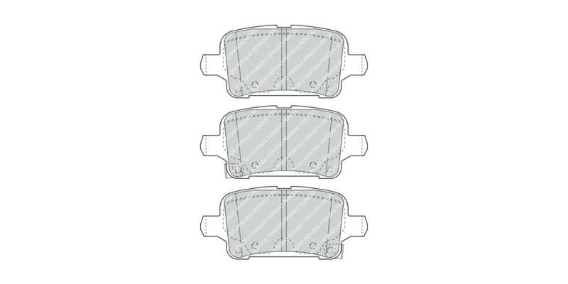 Brake Pads Rear Opel Astra 1.0T,1.4T,1.6T (16 ) (FERODO FDB4938) (SET LH & RH Wheel)