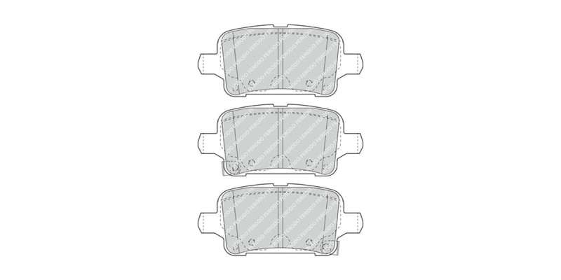 Brake Pads Rear Opel Astra 1.0T,1.4T,1.6T (16 ) (FERODO FDB4938) (SET LH & RH Wheel)