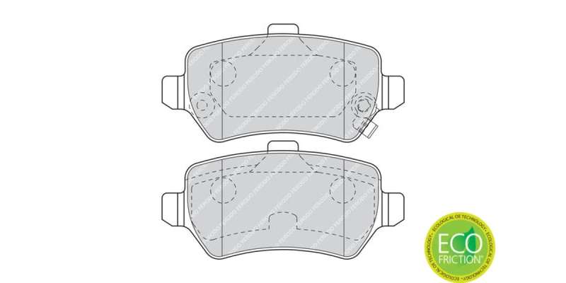 Brake Pads Rear Opel Astra (99 04) Meriva (06 ) Zafira (06 ) (FERODO FDB1521) (SET LH & RH Wheel)