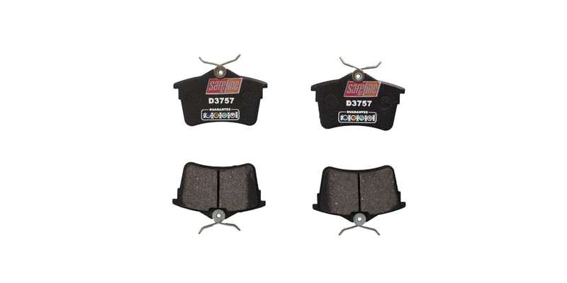 Brake Pads Rear Peugeot Partner (SAFELINE D3757S) (SET LH & RH Wheel)