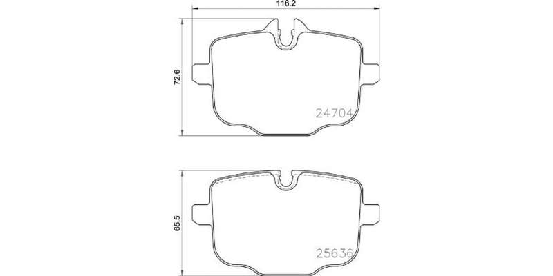 Brembo Brake Pads Rear Bmw 5 F90/G30/7 ( Set Lh&Rh) (P06101)