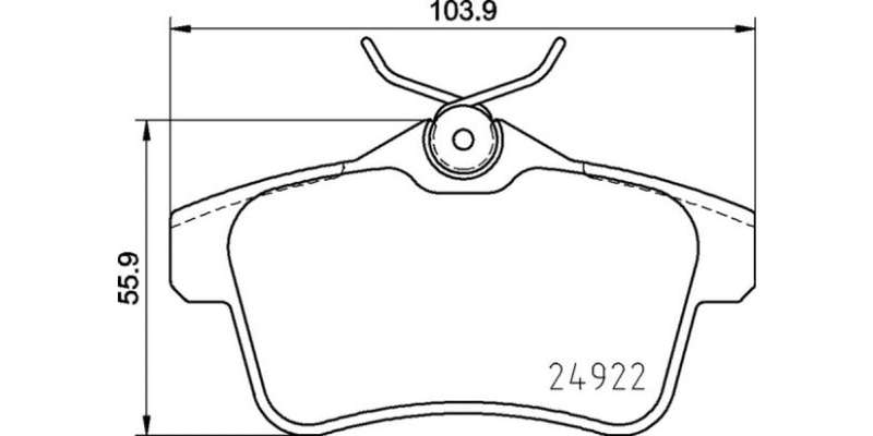 Brembo Brake Pads Rear Citroen Ds5 ( Set Lh&Rh) (P06102)