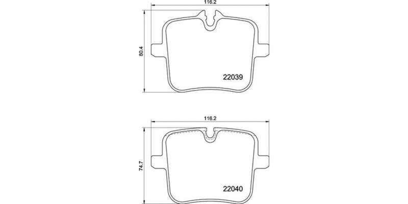 Brembo Brake Pads Rear Bmw ( Set Lh&Rh) (P06109)