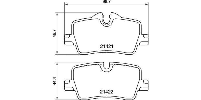 Brembo Brake Pads Rear Bmw ( Set Lh&Rh) (P06113)