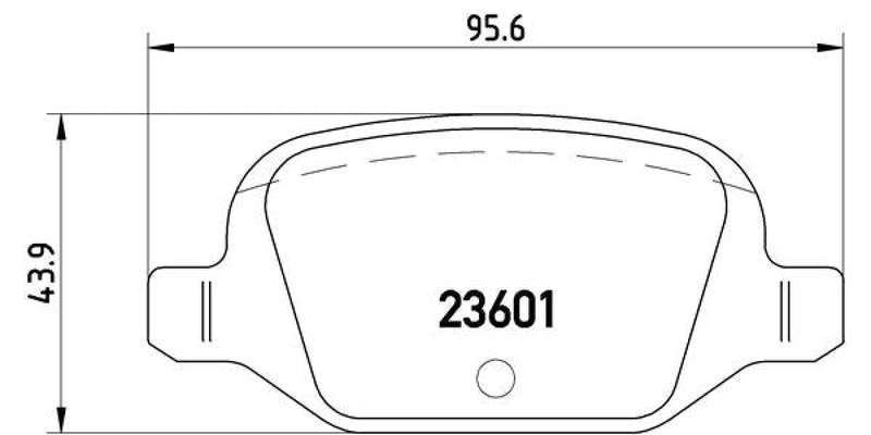 Brembo Brake Pads Rear Fiat Punto ( Set Lh&Rh) (P23064)