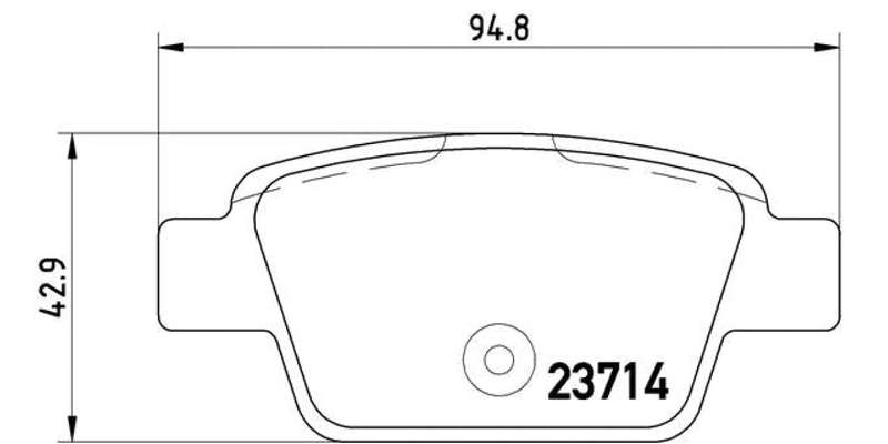 Brembo Brake Pads Rear Alfa Mito ( Set Lh&Rh) (P23080)