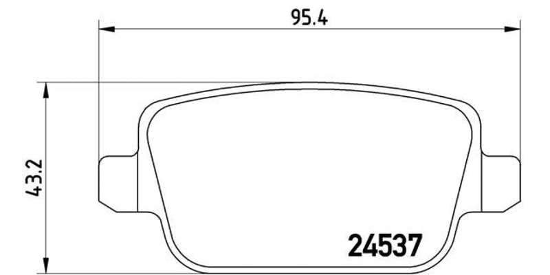 Brembo Brake Pads Rear Ford Focus Ii /Kuga ( Set Lh&Rh) (P24075X)