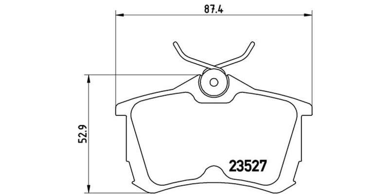 Brembo Brake Pads Rear Honda Accord ( Set Lh&Rh) (P28030)
