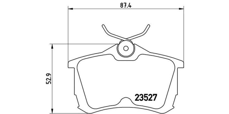 Brembo Brake Pads Rear Honda Accord ( Set Lh&Rh) (P28030)