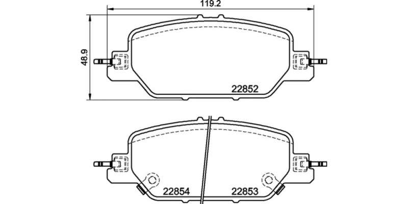 Brembo Brake Pads Rear Honda Cr-V ( Set Lh&Rh) (P28097)