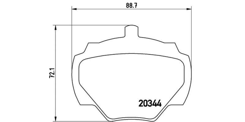 Brembo Brake Pads Rear Land Rover  Discovery 1/F ( Set Lh&Rh) (P44001)