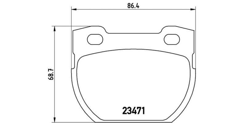 Brembo Brake Pads Rear Land Rover  Defender ( Set Lh&Rh) (P44007)