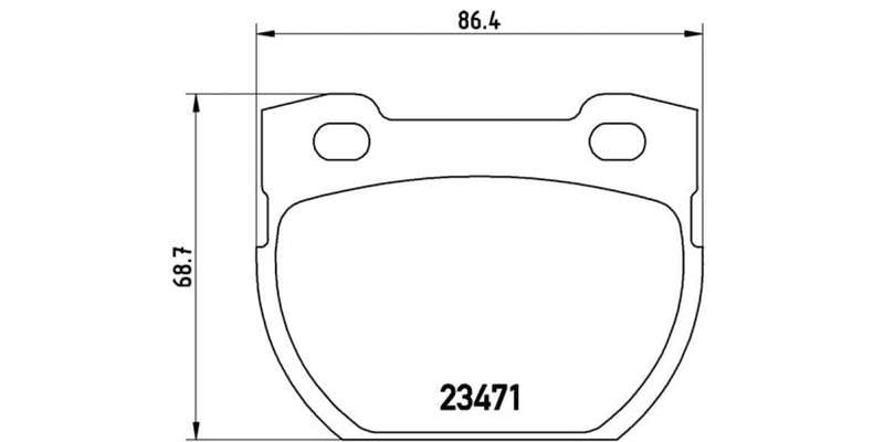 Brembo Brake Pads Rear Land Rover  Defender ( Set Lh&Rh) (P44007)