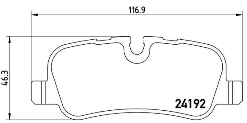 Brembo Brake Pads Rear Land Rover  Discovery 3 ( Set Lh&Rh) (P44013)