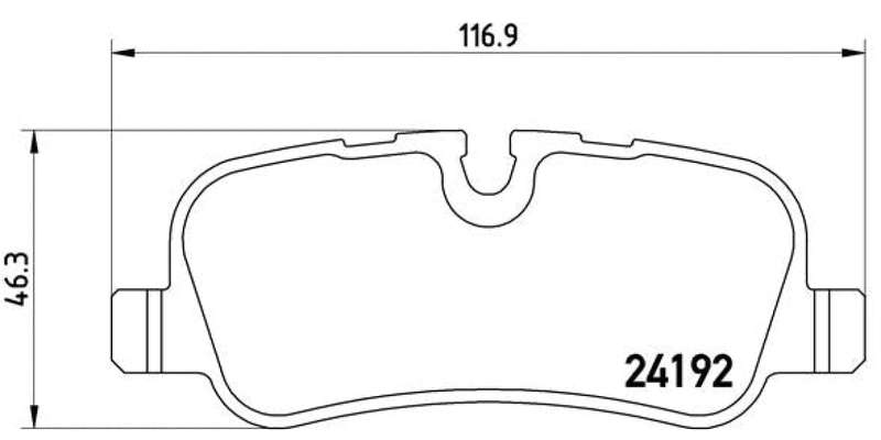 Brembo Brake Pads Rear Land Rover  Discovery 3 ( Set Lh&Rh) (P44013)
