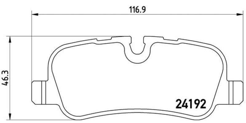 Brembo Brake Pads Rear Land Rover  Discovery ( Set Lh&Rh) (P44019)