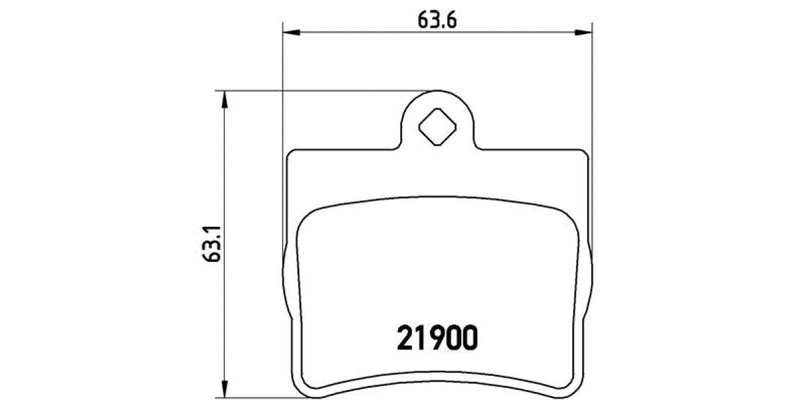 Brembo Brake Pads Rear Mercedes C Class ( Set Lh&Rh) (P50024)