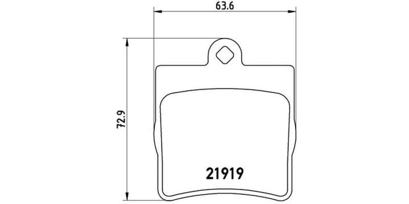 Brembo Brake Pads Rear Mercedes C/E Class ( Set Lh&Rh) (P50025)