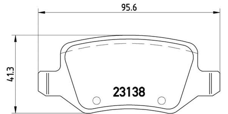 Brembo Brake Pads Rear Mercedes A160/A19 '0 ( Set Lh&Rh) (P50058)