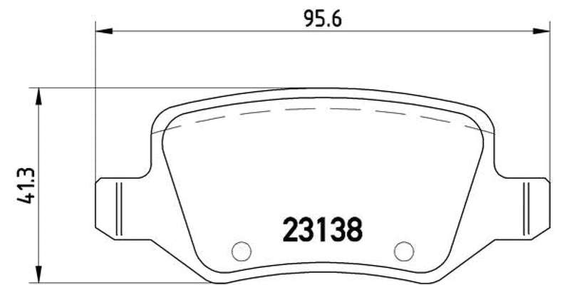 Brembo Brake Pads Rear Mercedes A160/A19 '0 ( Set Lh&Rh) (P50058)