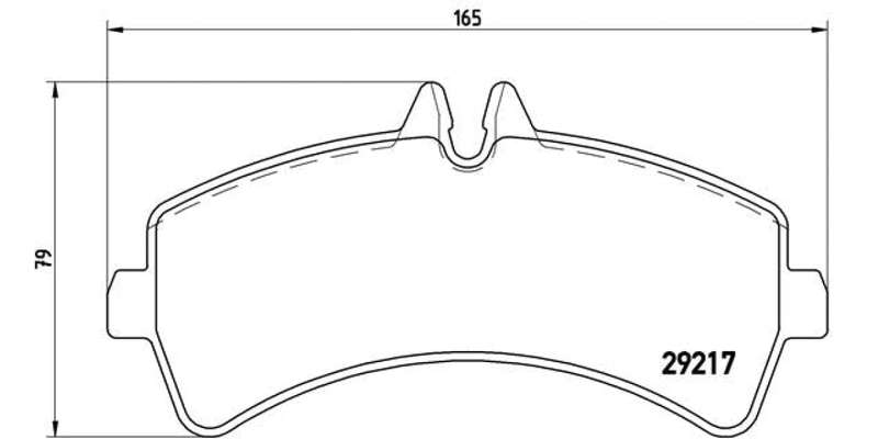 Brembo Brake Pads Rear Vw Lt Van ( Set Lh&Rh) (P50060)