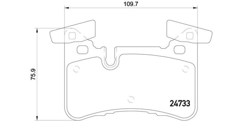 Brembo Brake Pads Rear Mercedes C63 W204/E63 ( Set Lh&Rh) (P50110)