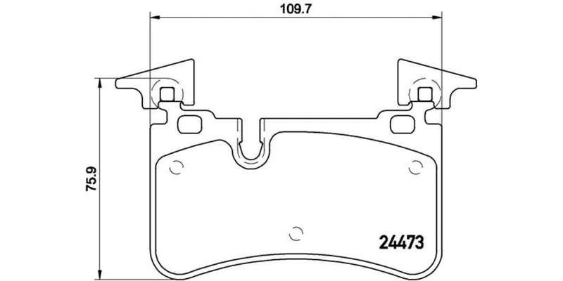 Brembo Brake Pads Rear Mercedes Amg C/Clk/E/ ( Set Lh&Rh) (P50113)