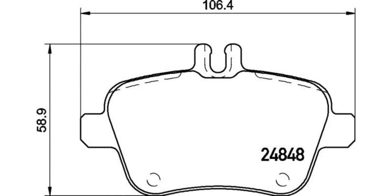 Brembo Brake Pads Rear Mercedes ( Set Lh&Rh) (P50135)