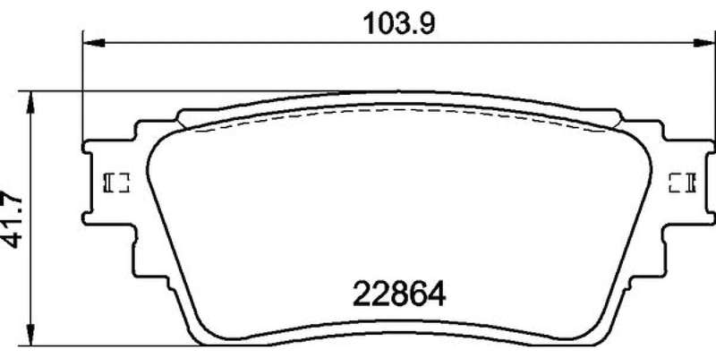 Brembo Brake Pads Rear Mitsubishi ( Set Lh&Rh) (P54063)