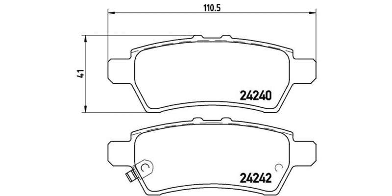 Brembo Brake Pads Rear Nissan Murano/Navara ( Set Lh&Rh) (P56060)