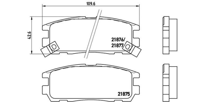 Brembo Brake Pads Rear Isuzu Trooper ( Set Lh&Rh) (P59021)