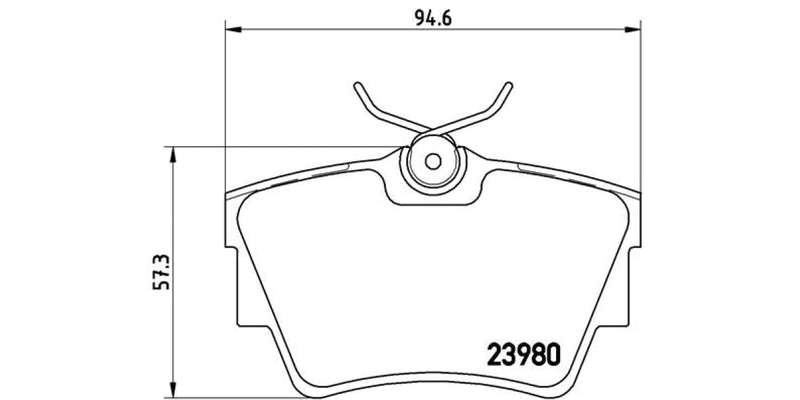 Brembo Brake Pads Rear Nissan Primastar ( Set Lh&Rh) (P59041)