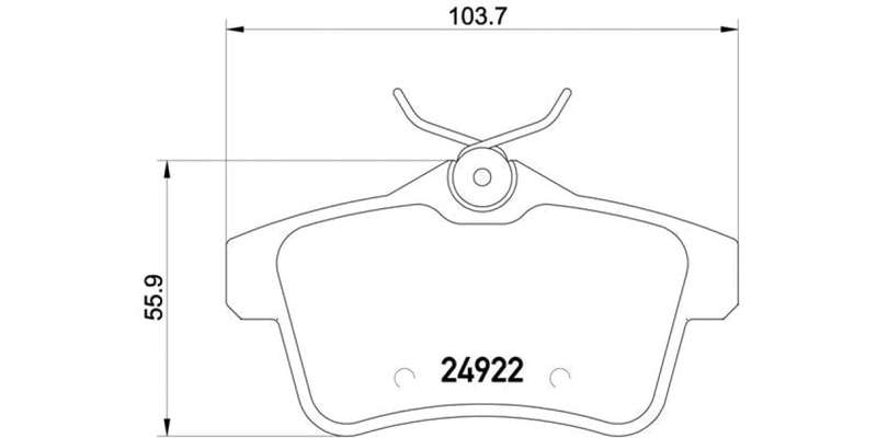 Brembo Brake Pads Rear Citroen Ds4/Ds5 ( Set Lh&Rh) (P61114)