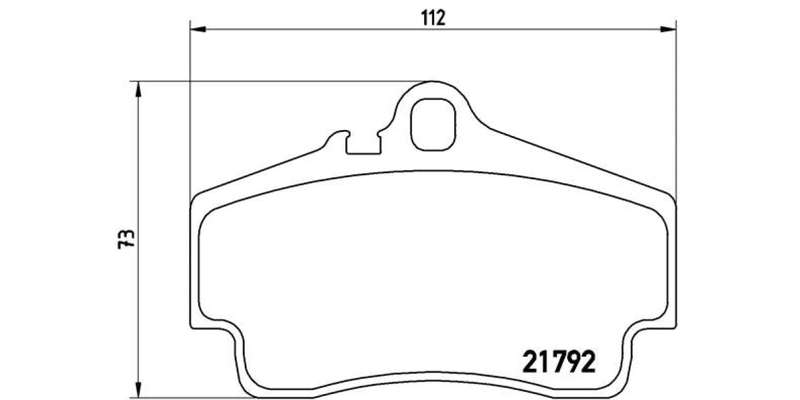 Brembo Brake Pads Rear Porsche 911/Boxst ( Set Lh&Rh) (P65008)