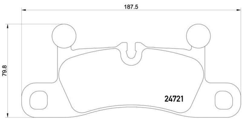 Brembo Brake Pads Rear Vw Touareg V6/V8 ( Set Lh&Rh) (P65027)