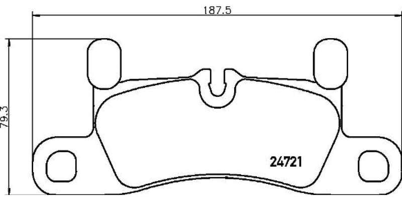 Brembo Brake Pads Rear Porsche Cayenne ( Set Lh&Rh) (P65030)