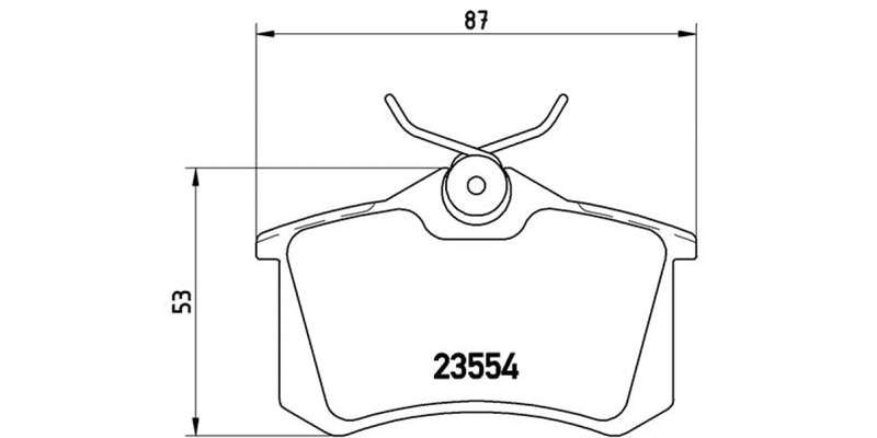 Brembo Brake Pads Rear Renault Megan Scenic ( Set Lh&Rh) (P68024)