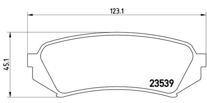 Brembo Brake Pads Rear Toyota L/Cruiser ( Set Lh&Rh) (P83049)