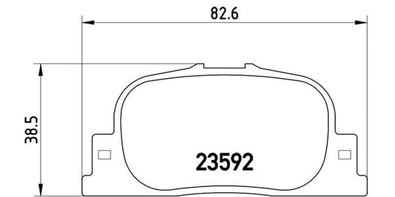 Brembo Brake Pads Rear Toyota Camry ( Set Lh&Rh) (P83063)